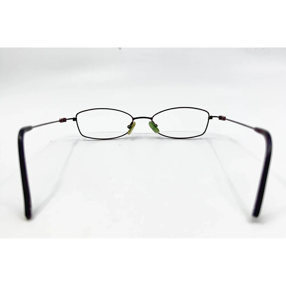 Coach Eyeglasses Womens Burgundy Metal Oval Frame 49-17-135 38885